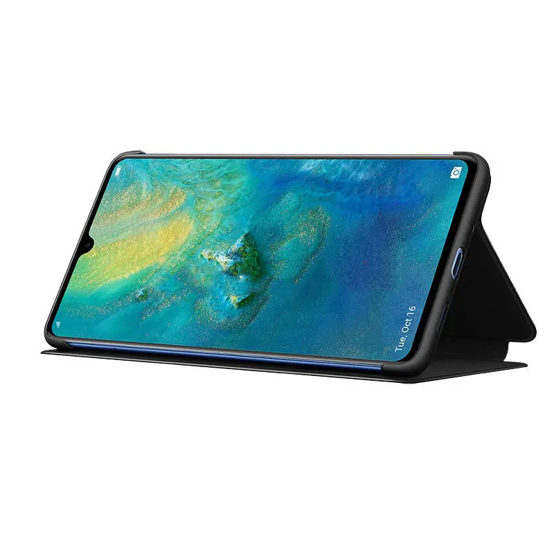 Для HuaWei Коврики 9 10 Pro 20 X Pro оригинальные роскошь группа Smart View кожа флип чехол
