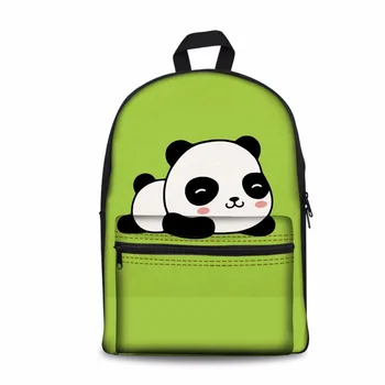 

Noisydesigns Men School Bag Children Panda Pattrn Girls Canvas Schoolbag Women Rucksack Kids Gift Book Bag Cute Mochila Backpack