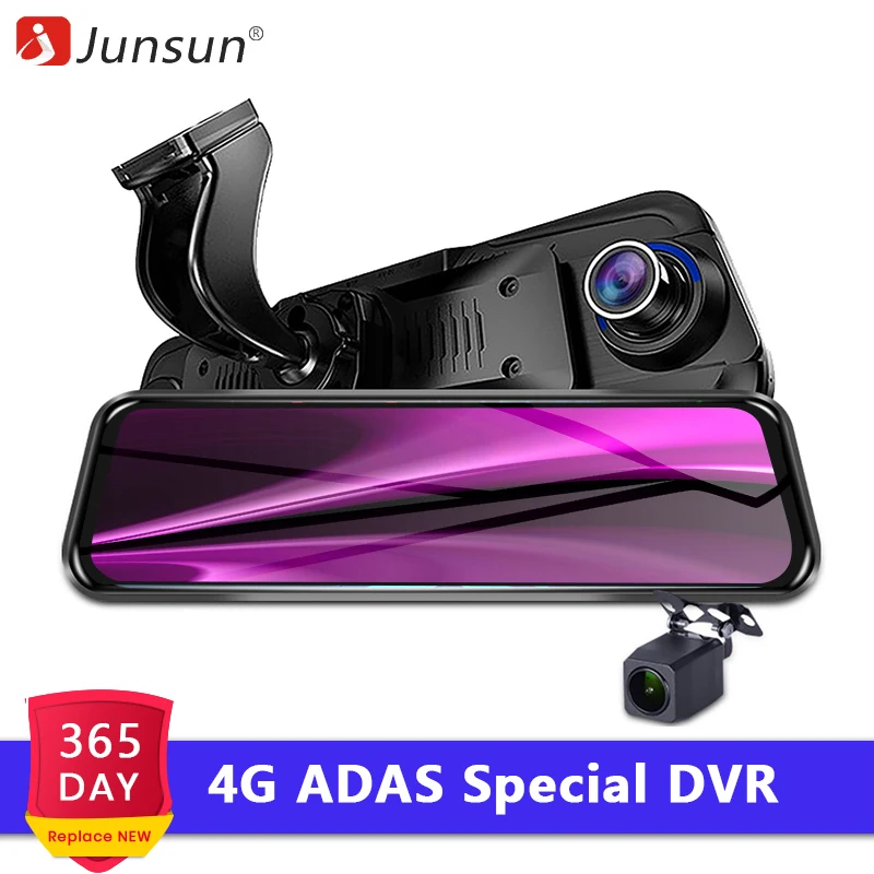 

Junsun Special ADAS Car Android Mirror 4G DVR Camera 10" Auto RearView Mirror 1080P WiFi GPS Dash Cam Registrar Video Recorder