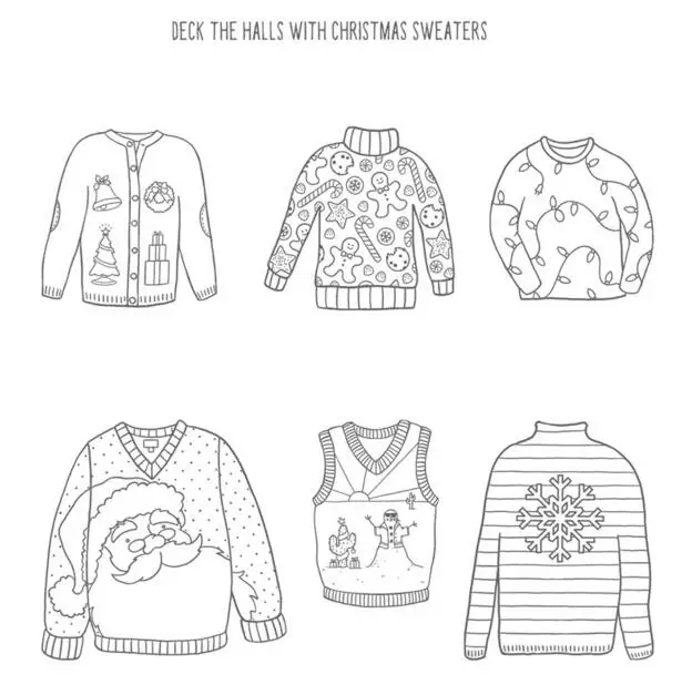 

Christmas sweater Transparent Clear Silicone Stamps for DIY Scrapbooking/Card Making/Kids Christmas Fun Decoration Supplies