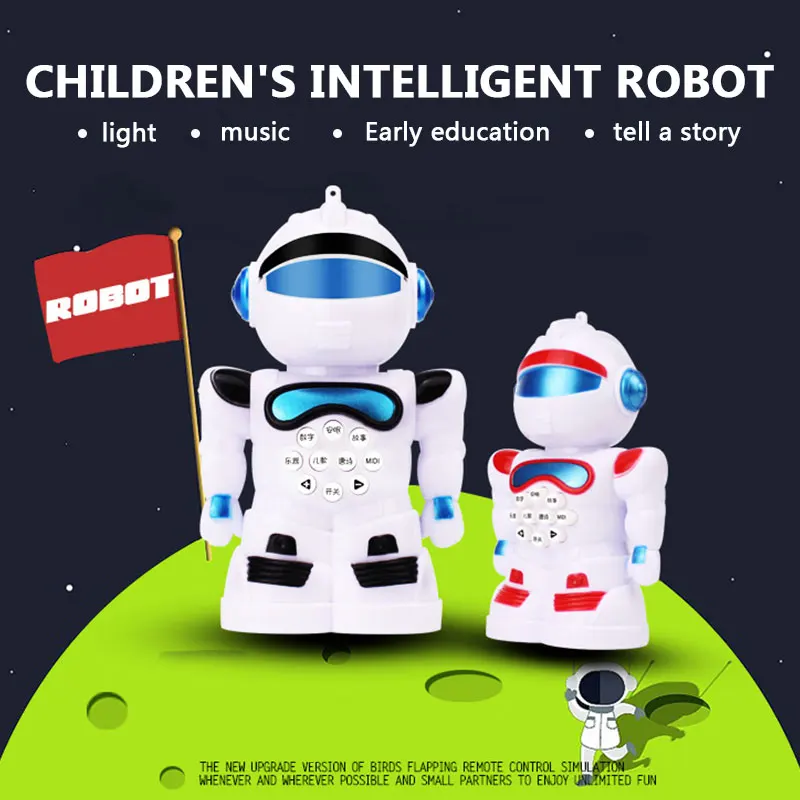  Plastic Blue Story Machine Intelligent Learning Machine Hobby Cultivate Interest Intelligent Sing S - 1882282
