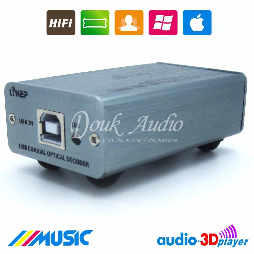 DAC ASIO звуковая карта цифровой декодирование USB в оптический/коаксиальный выход