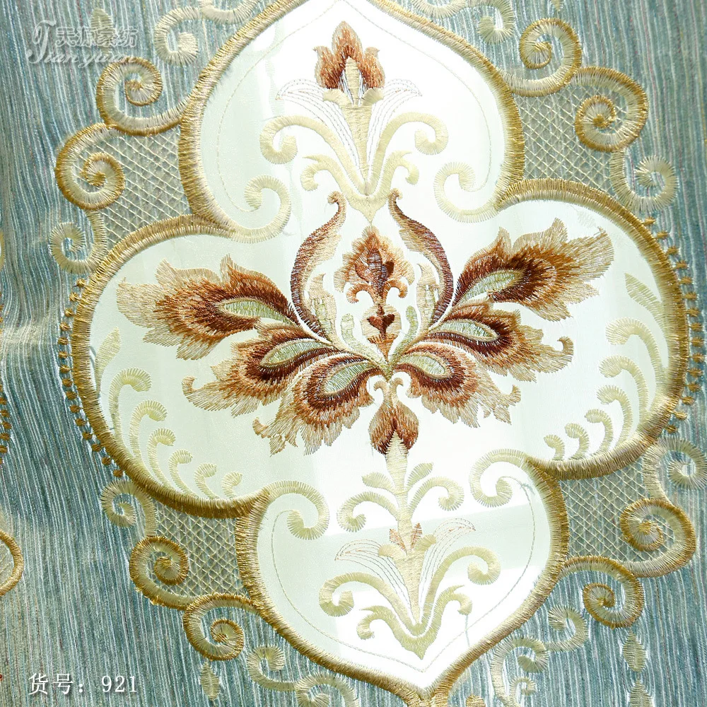 Новые роскошные европейские шенилле шторы с вышивкой гостиной спальни на заказ подзор шторы украшение для дома
