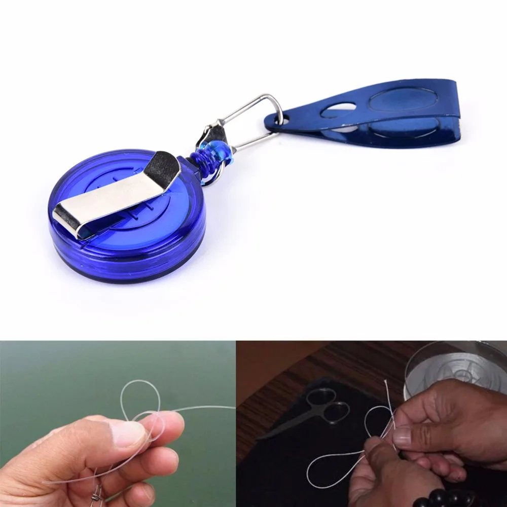 

Hot Fishing Line Clip Cut Badge Holder Retractable Reel Clip Fishing Accessory Nylon Cord