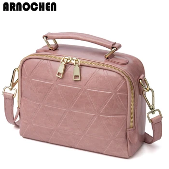 

2018 New Women Messenger Bags Ladies Genuine Leather Handbags Cowhide Realer Skin Summer Small Bag Crossbody Shoulder Bag WYQ302