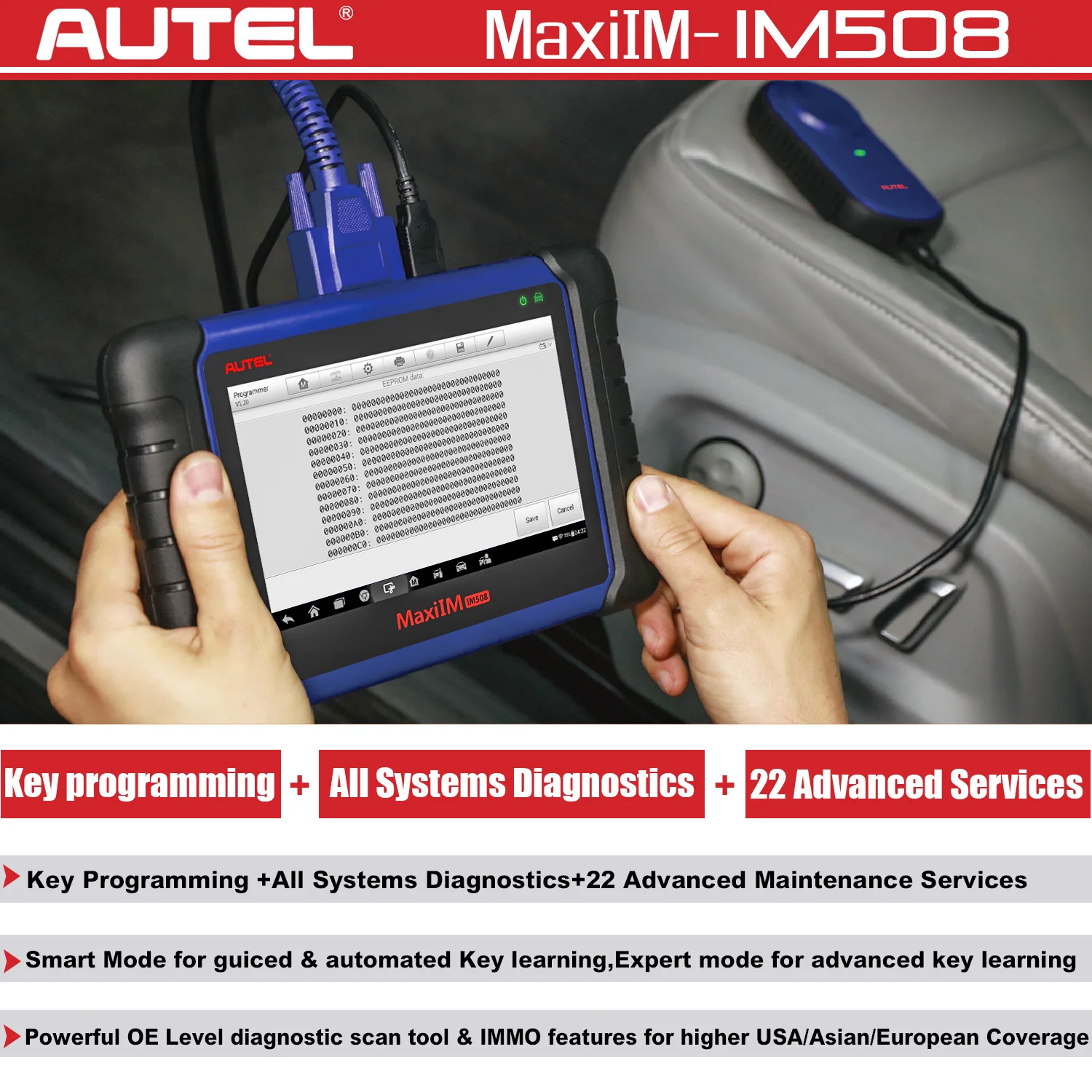 Autel MaxiIM IM508 OBD2 автомобильный диагностический автоматический сканер двигателя инструмент ECU XP200 программирование ключей scania сканер automotriz профессиональный