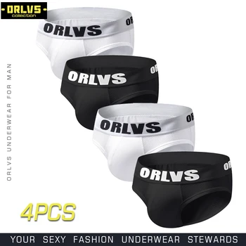 

ORLVS 2018 New designed Brand Men Underwear Briefs Slip Mesh Shorts Cueca Gay men Underwear sexy Male panties Breathable Cotton
