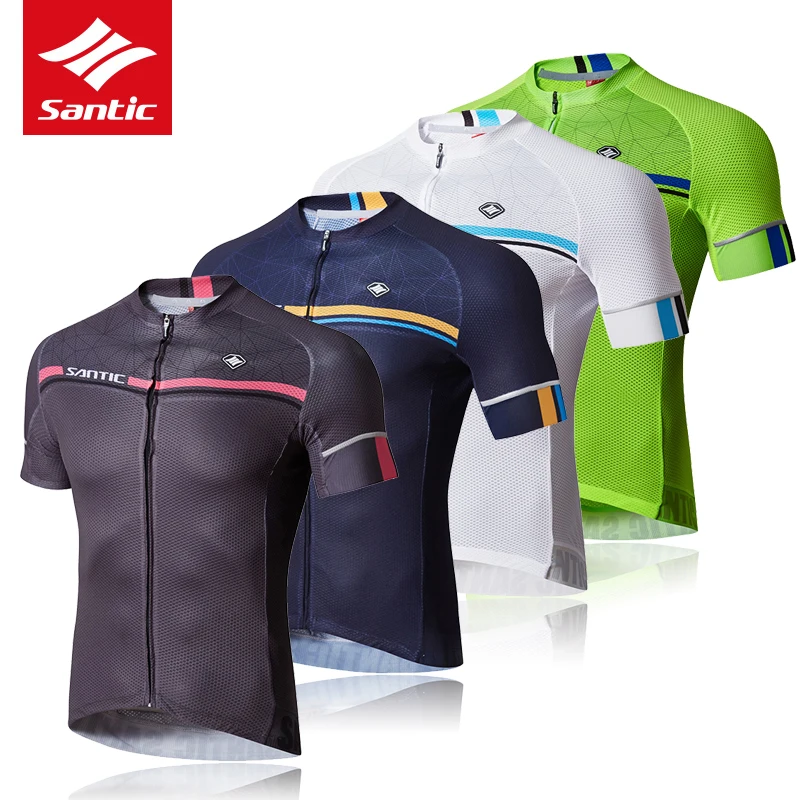 SANTIC 2017 Summer New Men's Cycling Jerseys MTB Bicycle Biking Short Jersey Road Bike Riding