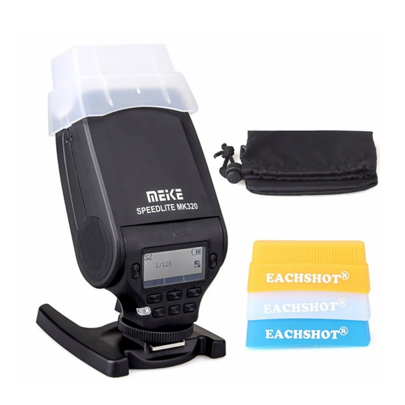 

BestOnly MEIKE MK-320 TTL Flash Speedlite for Olympus E-P5 E-PL2 3 5 6 E-PM2 E-P3 E-PM1 High Quality Flashs + Universal Diffuser