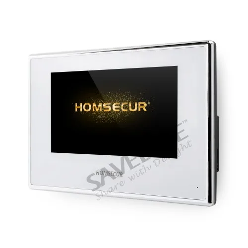 HOMSECUR 4 провода видео домофонов Интерком охранника Поддержка музыки и кино для дома/без каблука BC021HD-S+ BM718HD-W