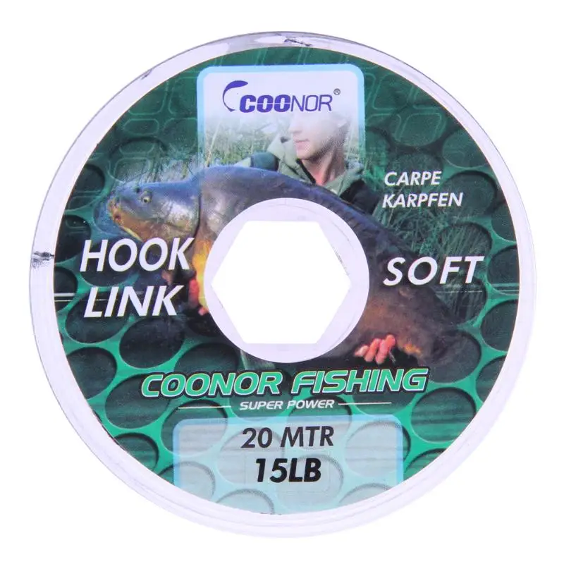 

20M core Braided Fishing Line Camouflage Hair Rigs Core Carp Fishing Tools Tackle Braided Fishing PE Core 15/20/35LB