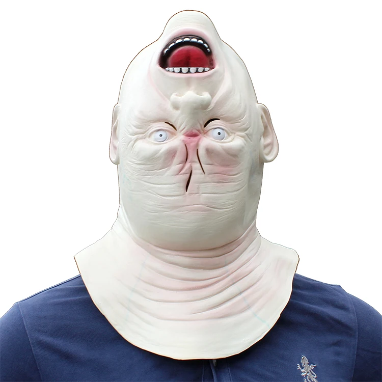 

Terrorble Halloween Upside Down Ghost Mask Creepy Grimace Latex Mask Realistic Full Head Masquerade Party Mask Cosplay Costume
