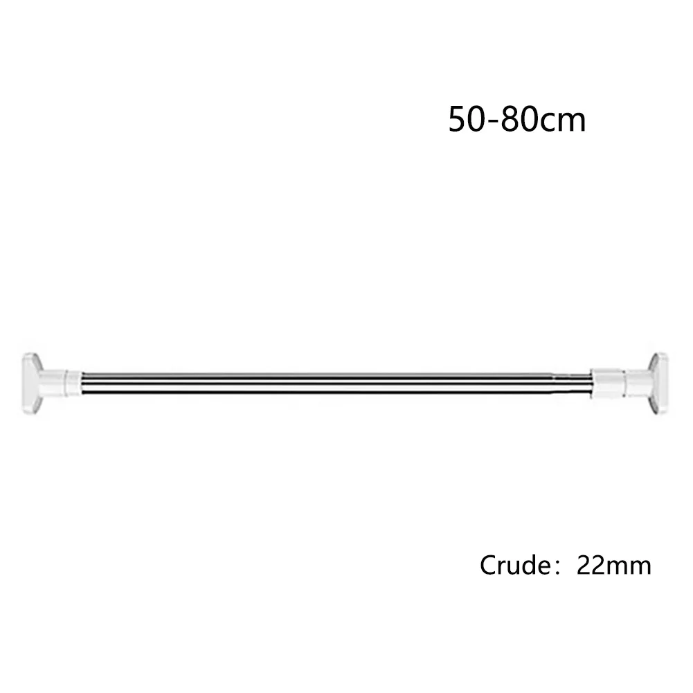 

Wardrobe Towel Improved Clothes Stainless Steel Anti Rust Rails Shower Curtain Rod Racks Multifunctional Extendable Poles Bars