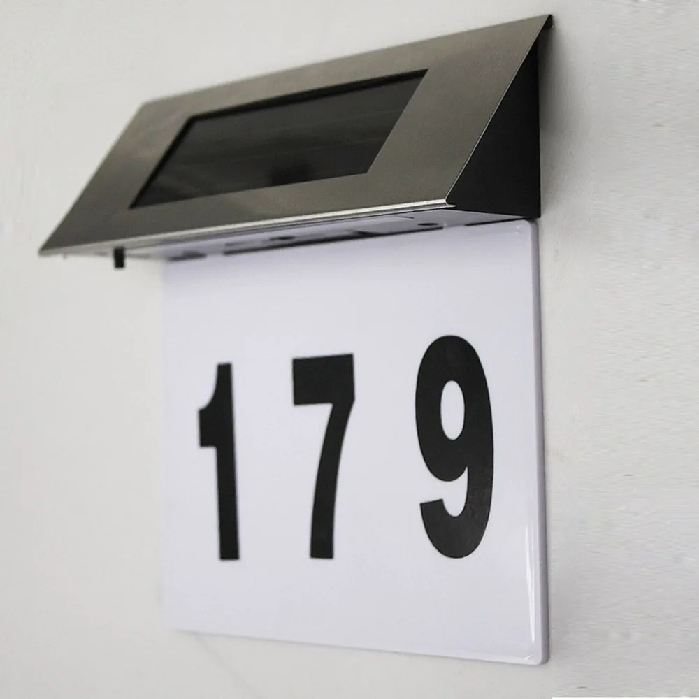 Номер двери дома открытый отель светодиодные Номера квартиры знак таблички doorplate адрес табличка цифры настенные лампы Прямая поставка