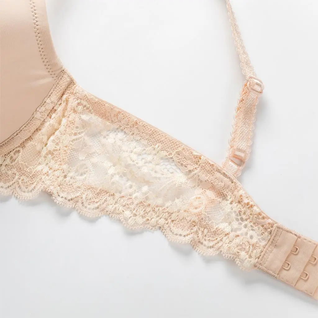 Women's Lace Full Coverage Support Slightly Padded Underwire Contour T-shirt Bra Plus Size Women's Lace Full Coverage Support Slightly Padded Underwire Contour T-shirt Bra Plus Size