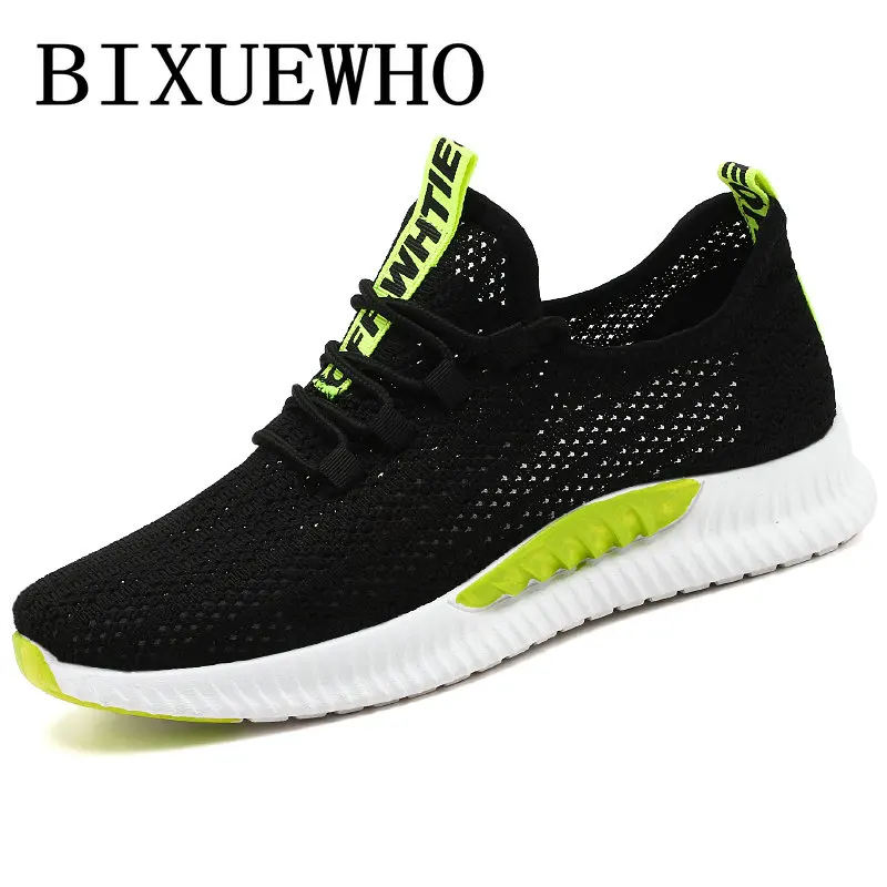 

2019 New Summer Running Shoes Men Air Mesh Breathable Mens Casual Sneakers Flat Heels Comfortable Matur Tenis Male Footwear
