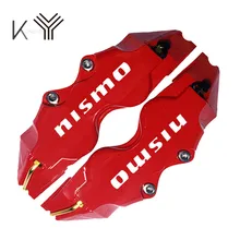 2 шт. автомобильный Стайлинг Универсальный дисковый тормоз цветной суппорт Крышка передняя или задняя для Nissan Nismo автомобиля Наклейка суппорт Чехлы S/M/L