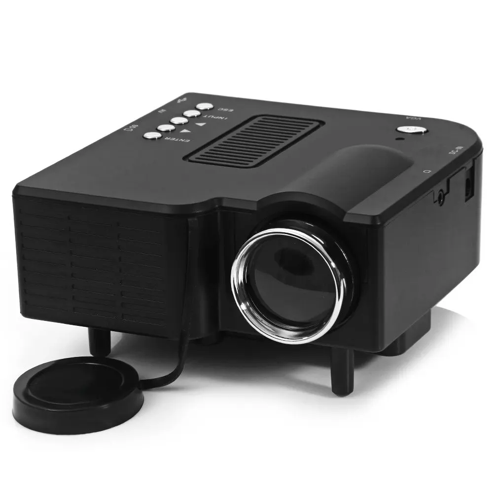 Aliexpress Led Projector TOPS Black White UC40 Two Colors High Definition 400 Lumens Home Mini