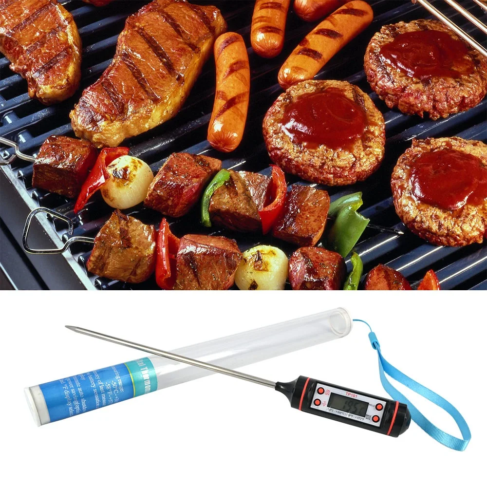 Digital Probe Meat Thermometer Kitchen Cooking BBQ Food Baby Drinking