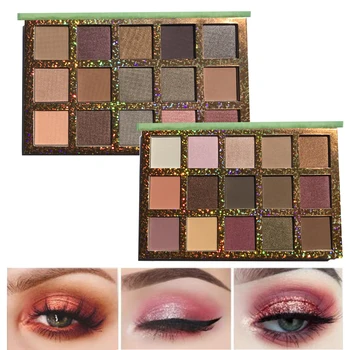 

ZD Pressed Powder Matte Shimmer Makeup 15 Colors Eyeshadow Palette Natural Smokey Eye Shadow Korean Cosmetic Palettes F2164