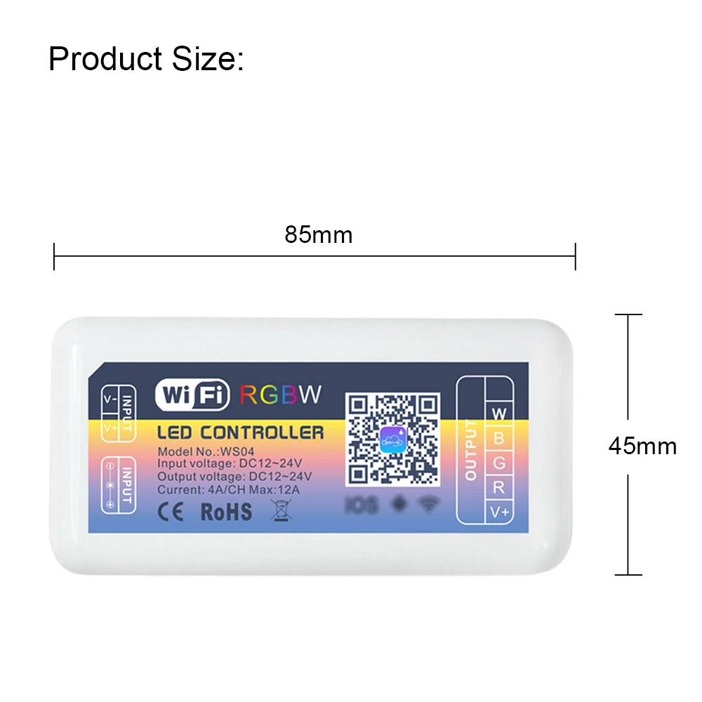 DC12-24V RGB и CCT мини Wi Fi полосы света управление Лер смартфон Intelligent App Android/IOS освещение Box модуль