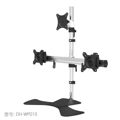 triple screen stand mounting alloy bracket monitor motion aluminum holder desktop display