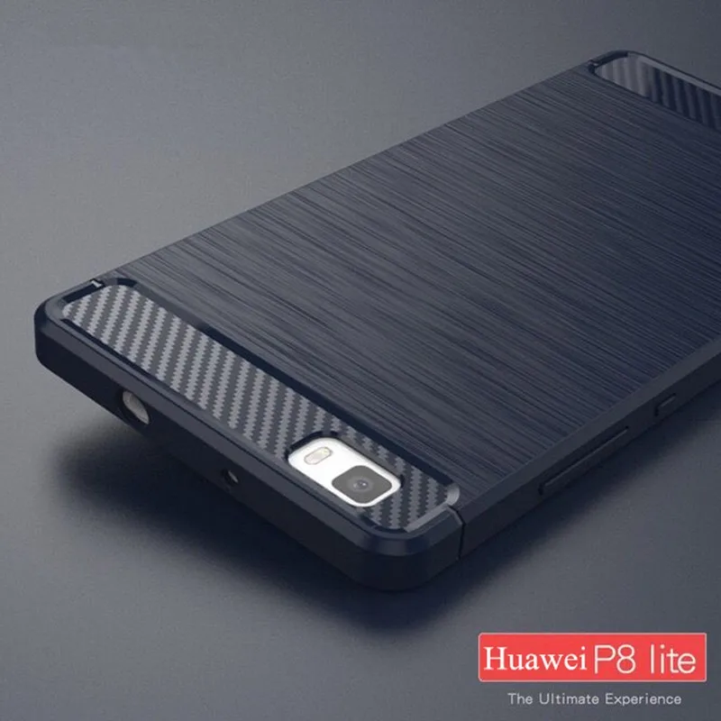 

For Huawei P9 P8 Lite 2017 P9 P10 P20 Lite Case Hybrid Slim Carbon Fiber Brushed Silicone Back Cover For Huawei P10 P20 Plus