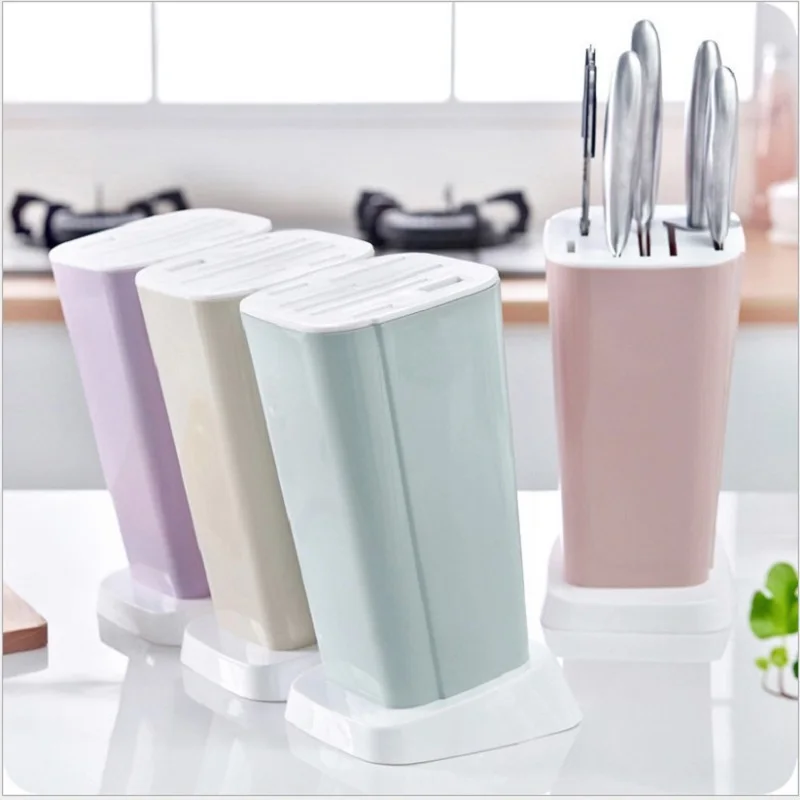 

Creative Multi-function Kitchen Knife Racks Turret Tool Holder Kitchen Shelving Storage Rack Knife Inserted Kitchen Storage Rack