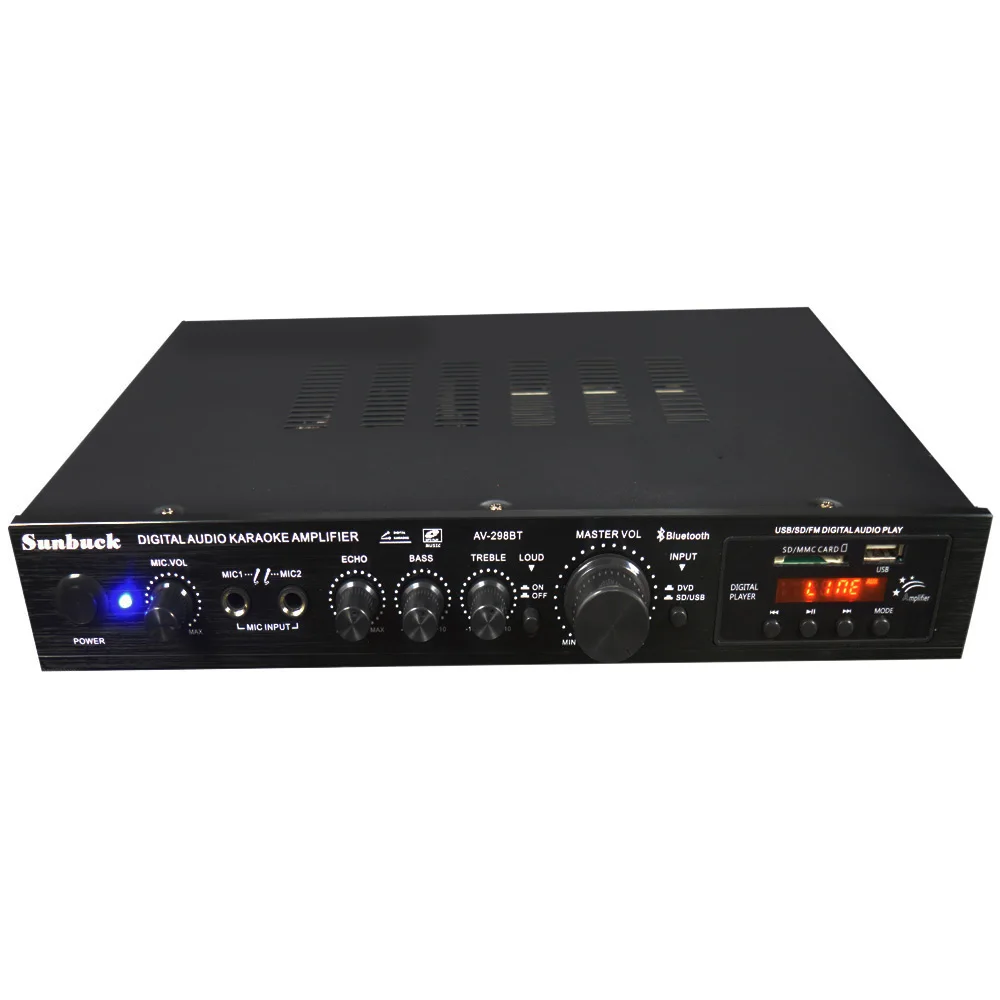 AV 298BT 220V 300W + 120W FM SD USB пульт дистанционного управления 5CH Bluetooth 4 1 стерео цифровой