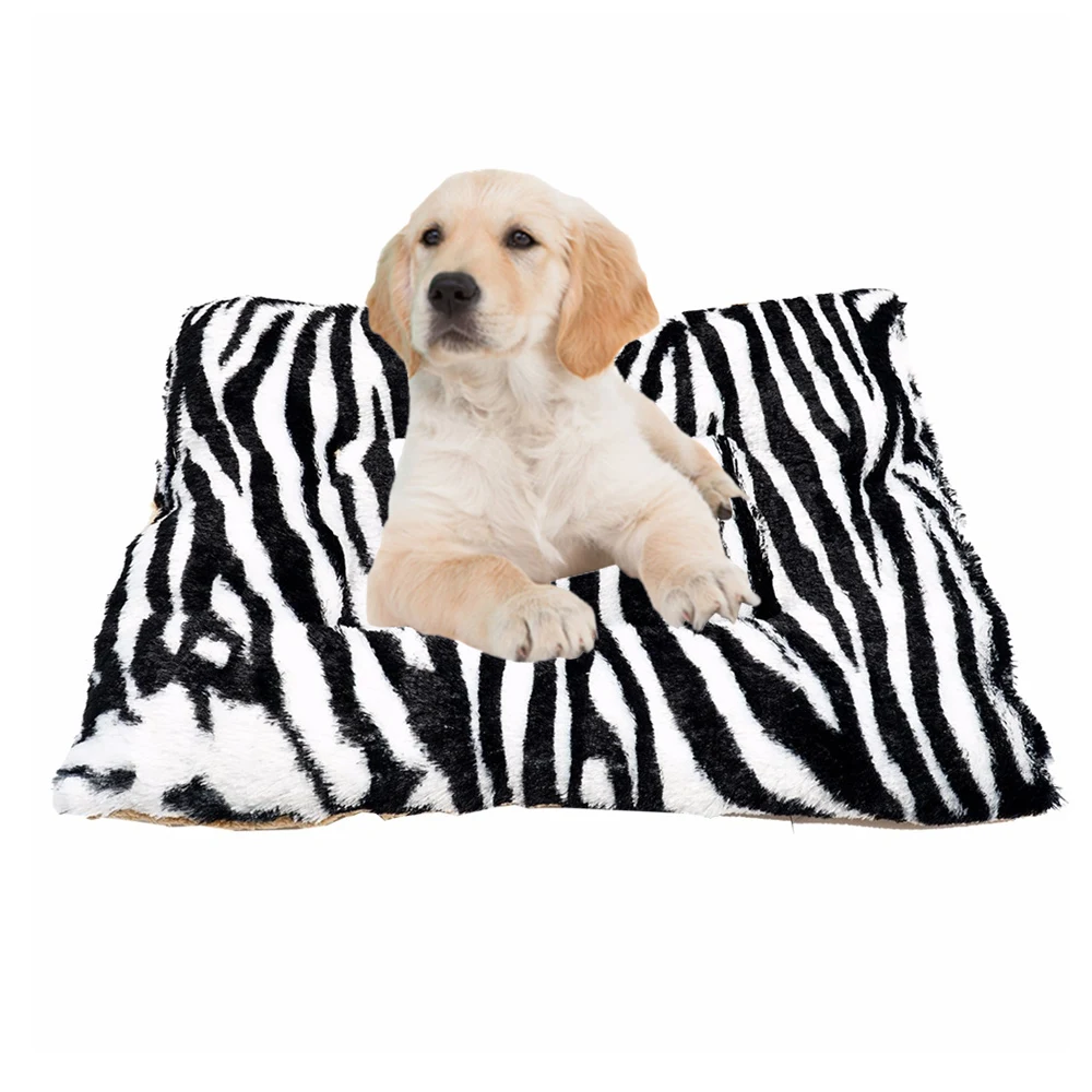 

Winter Dog Bed Mat Pet Cushion Blanket Warm Striped Puppy Cat Fleece Beds For Small Large Dogs Cats Pad Chihuahua Cama Perro New