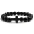 Natural Stone Cross Beaded Handmade Bracelets for Men & Women 9