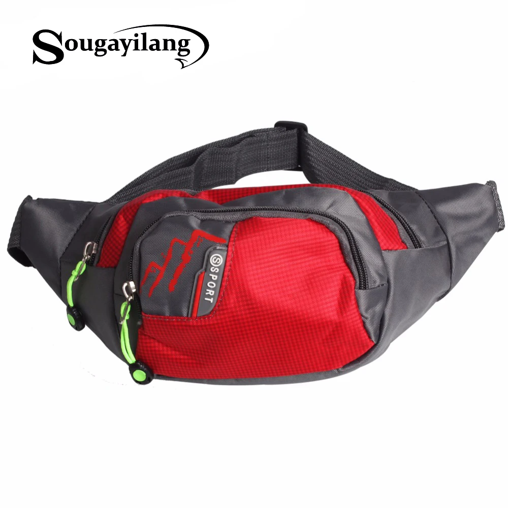 

Sougayilang New Red Fishing Bags Pesca Multi-Purpose Waterproof Polyester Fishing Bag Carp Reel Lure Outdoor Fishing Tackle Bag