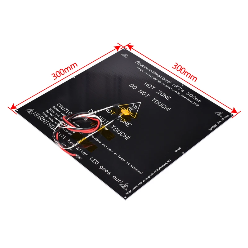 MK2A 300*300*3,0 мм RepRap RAMPS 1,4 PCB алюминиевая нагревательная пластина для Мендель кровать с подогревом для 3d принтера MK2B Горячая кровать