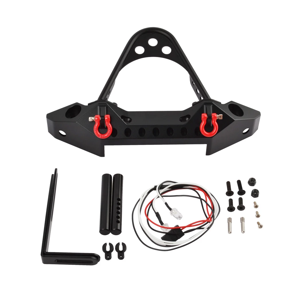 

TRX4 Metal Front Bumper with LED Light for RC Rock Car Traxxas TRX-4