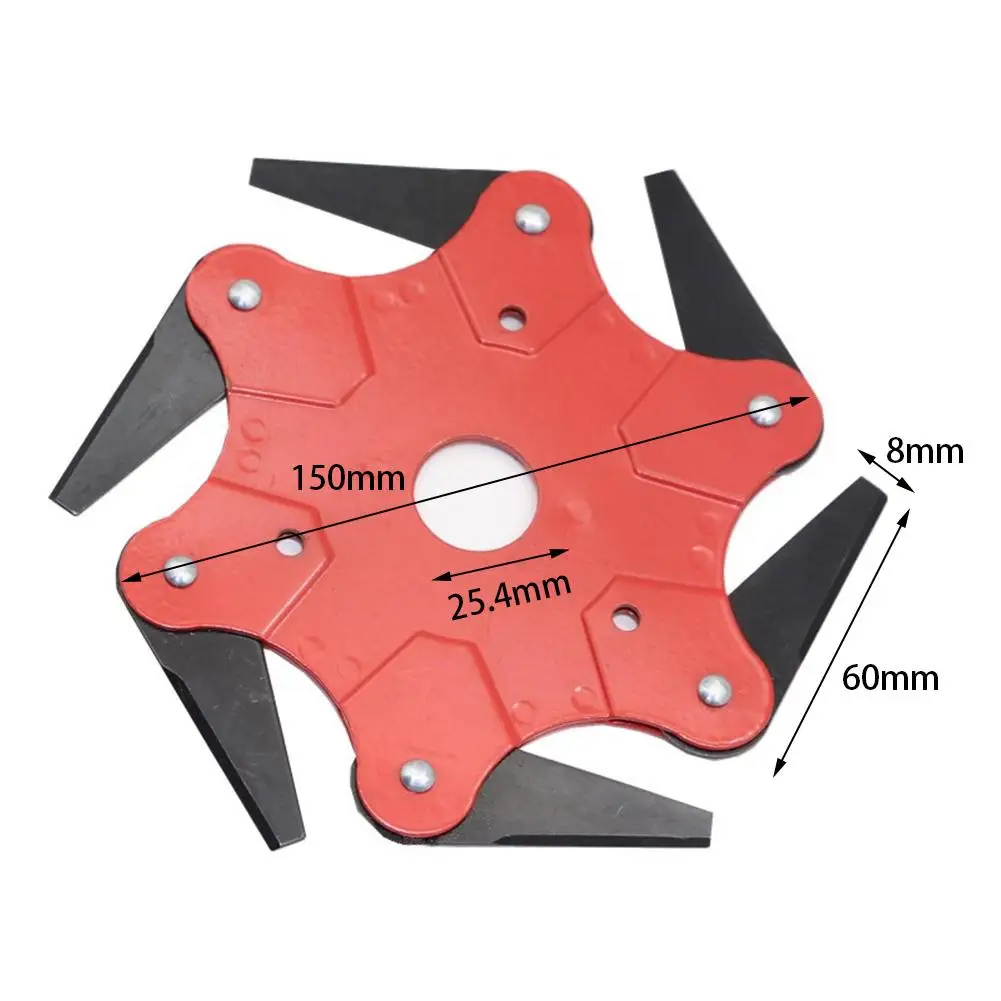 Шестилистная садовая газонокосилка триммер для головы сплав расческа для стрижки для большинства прямой стержень Дырокол машина головки аксессуары