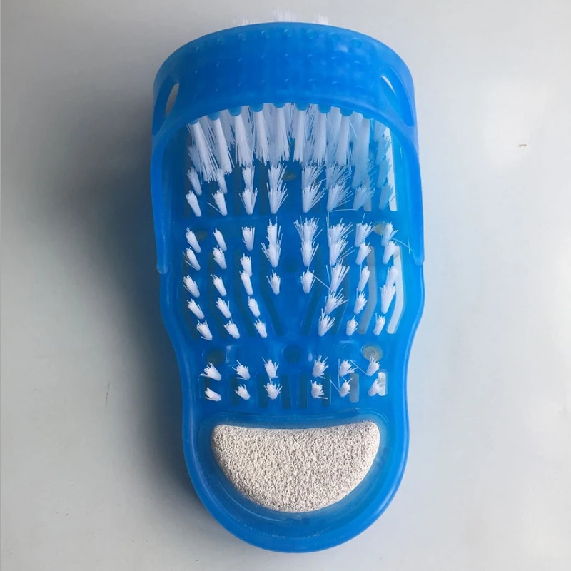 1Pcs/Pcs Bathroom Non-slip Foot Massage Slipper Shower SPA Hair Brush clear feet Massager With Detachable Suction Cups