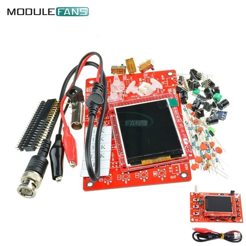 DSO138 цифровой осциллограф DIY Kit diy части для осциллографа делая Электронный диагностический инструмент обучения Osciloscopio набор 1Msps