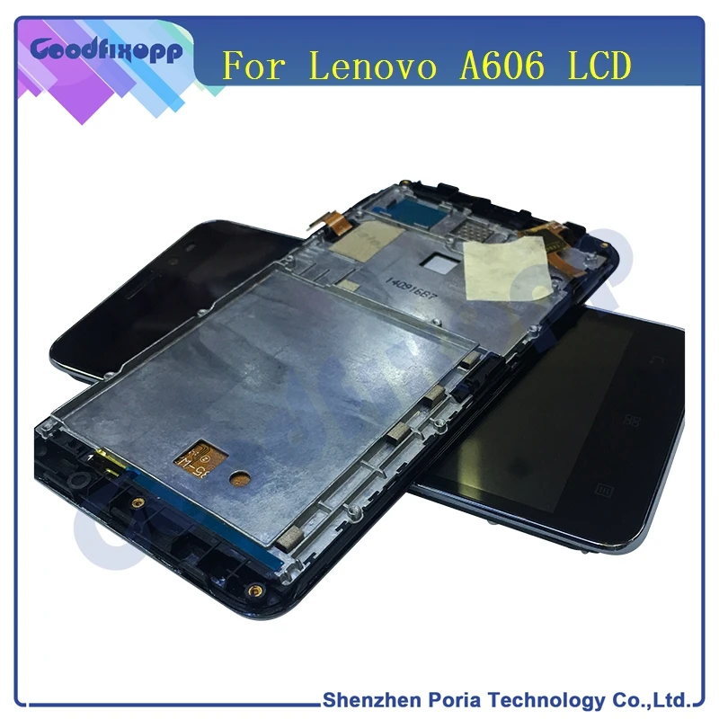 LEN079 Original For Lenovo A606 LCD Display With Touch Screen Digitizer Assembly With Frame Replacement Parts(3)