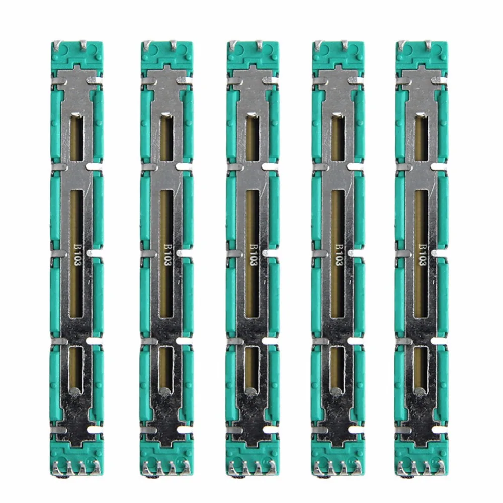 

5 Pcs 75 MM Double B10K Original B10KX2 Behringer Pot Mixer Fader