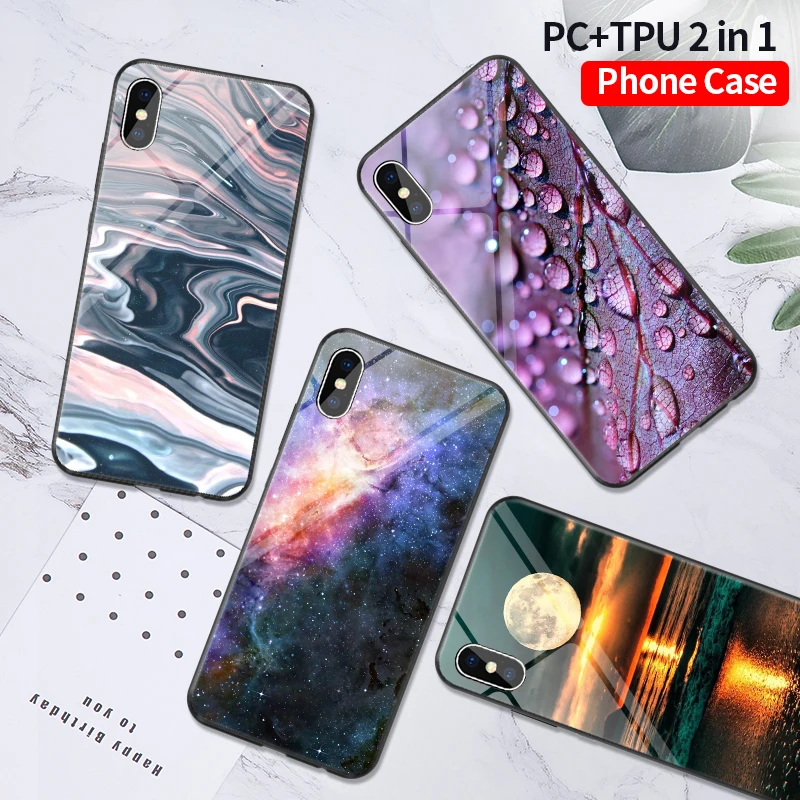 

PC+TPU sFOR iPhone 7 Case FOR iPhone XR 8 Plus 6 6S 5 5S SE Phone Back Cover FOR Funda iPhone XS Max Case FOR iPhone X Coque