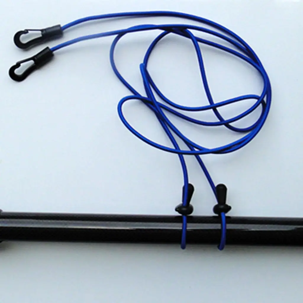 Set of 5 Pieces 47' Elastic Kayak Canoe Fishing Rod Paddle Leash Shock Cord Surfboard Surfing Leash Rope Kayak Accessories