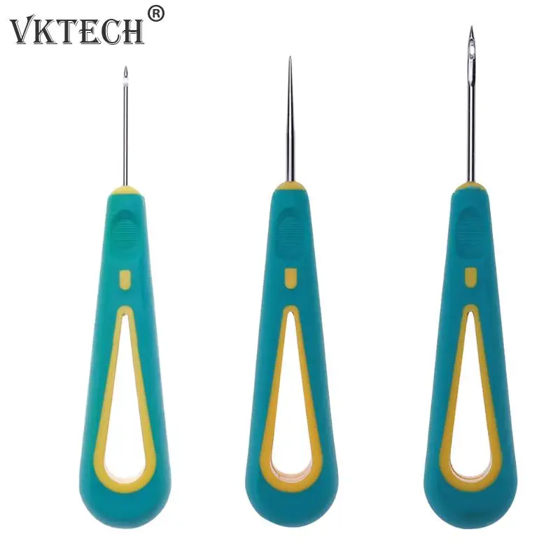 

Awl Hook Needle Steel Stitcher Hole Punching Sewing Awl Needles for Leather Shoes Repair Detachable Hand Stitcher Taper