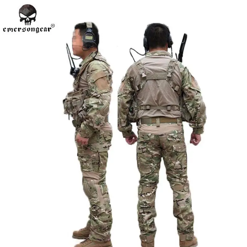 Emerson Gen2 Боевая рубашка брюки Тактическая Военная Униформа bdu EM2725 Мультикам|pants