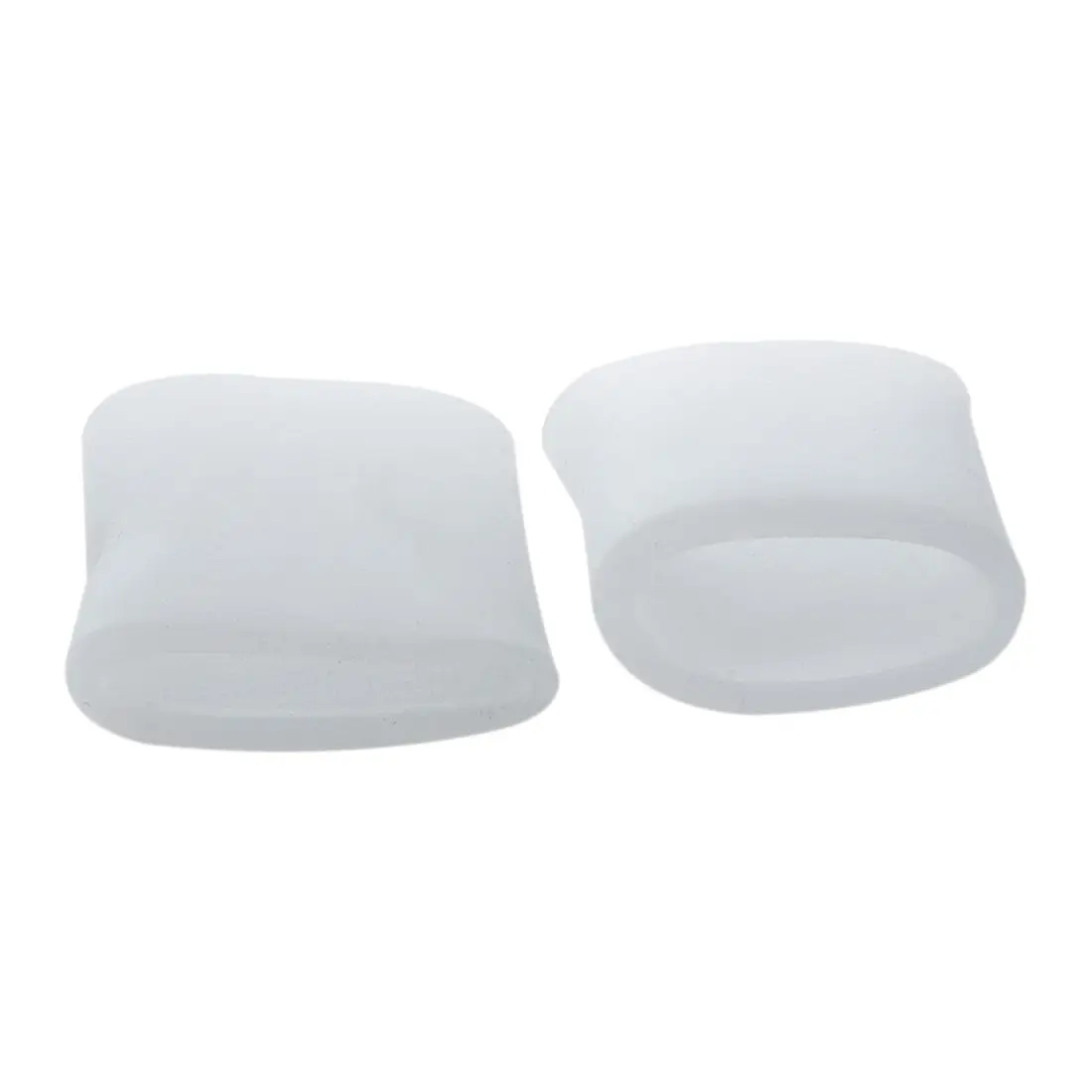 

1 Pair of Gel Toe Separators Protectors for Bunions Blisters Corns Milky White---2.3cm Dia