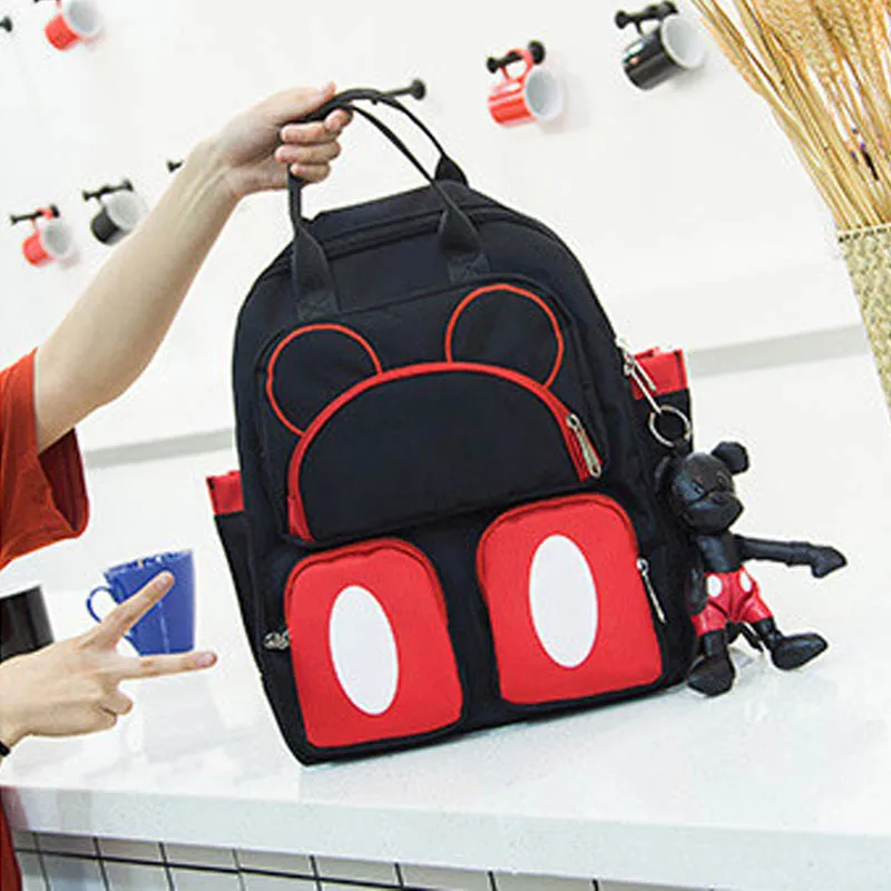 DISNEY дорожный рюкзак, сумки для подгузников, брелок для ключей, водонепроницаемая сумка для подгузников для мам, висячие Сумки для мам - Цвет: A Mini bag