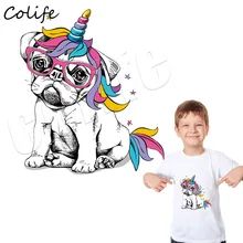 Нашивки в форме собак теплопередача DIY персональный аксессуар Утюг на джинсовой аппликацией наклейки на рюкзак A-Level моющиеся наклейки Parches для детей