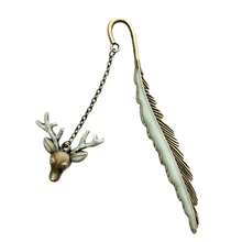 В темноте Книга маркеры голова оленя наклейка-закладка Read Maker Закладка-перо светящийся яркий