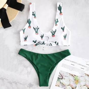 

Brazilian Bikini Women Sexy Swimsuit Thong Bowknot Bikini Set Push Up Swimwear Female Bathing Suit May Bathers Beachwear Biquini