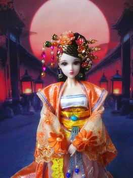 

1/6 32CM Traditional Chinese Ancient Beauty Diao Chan Doll China Girl Dolls like BJD Doll 12 Joint Body with Stand Gifts