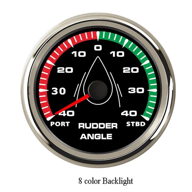 52/85 мм Морской Руль датчик угла 0-190ohm метр Порты и разъёмы-STBD для яхты сосуд с 8-Цвет Подсветка 9-32 в пост - Цвет: BS 85mm